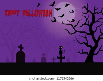 Halloween background with lovely costumes
