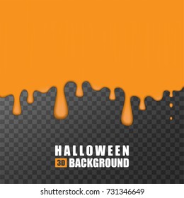 Halloween background. Mockup for design. 3d vector background, pattern, texture