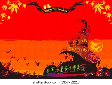 Halloween background Monster
