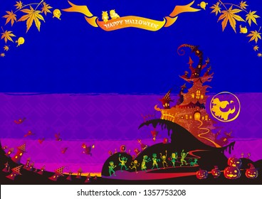 Halloween background Monster