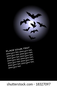 Halloween background, moon