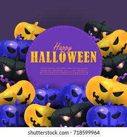 Halloween Background - Optional Party, Events, Advertising, Announcement Vector Template
