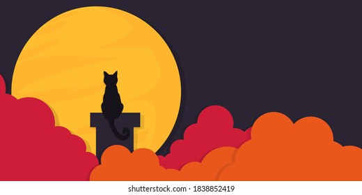 Halloween background in paper cut style. Halloween backgrounds that can be used to beautify your designs.