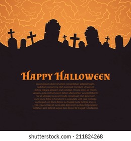 Halloween background. Perfect for poster banner or flyer design. Vector illustration