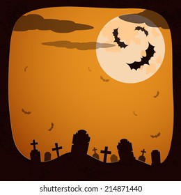 Halloween background. Perfect for poster banner or flyer design. Vector illustration