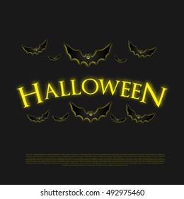 Halloween Background. Halloween Poster Concept. Vector illustration