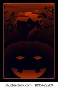 Halloween background for poster or web banner.