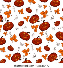 halloween background with pumpkin