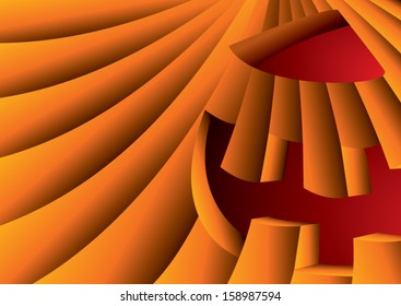 Halloween Background with pumpkin.
