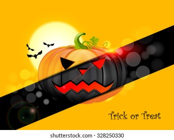 Halloween background with pumpkin