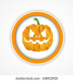 Halloween background. Pumpkin face.