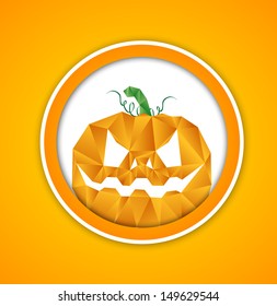 Halloween background. Pumpkin face.