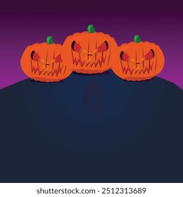 Halloween background, Halloween pumpkin on colored background