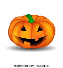 Halloween Background with Pumpkin Vector Illustration