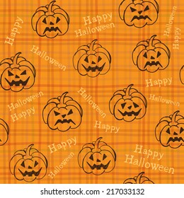 Halloween background with pumpkins