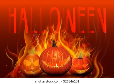 Halloween background pumpkins