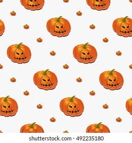 Halloween background with pumpkins