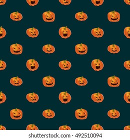 Halloween background with pumpkins