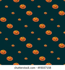 Halloween background with pumpkins