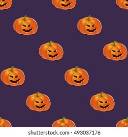 Halloween background with pumpkins