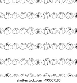 Halloween background with pumpkins