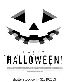 Halloween background with pumpkins lantern. Vector illustration