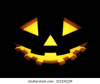 Halloween background with pumpkins lantern. Vector illustration