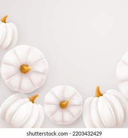Halloween background, pumpkins set. Greeting card for party and sale. Autumn holidays. Vector illustration EPS10.