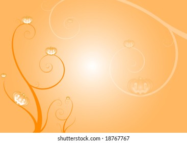 halloween background , pumpkins with vegetables
