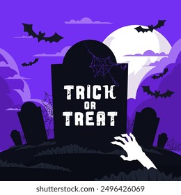 Halloween background with scary elements