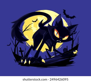 Halloween background with scary elements