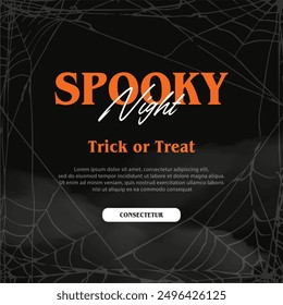 Halloween background with scary elements