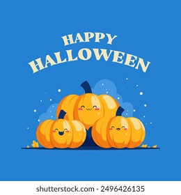 Halloween background with scary elements