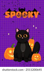 Halloween background with scary elements Spooky Night