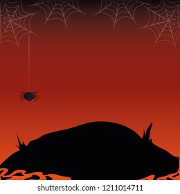 Halloween background scenery