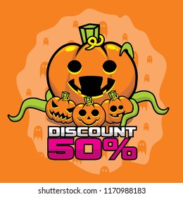 Halloween Background Seamless Pattern 