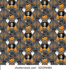 Halloween background. Seamless pattern