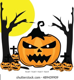 Halloween or background set in vector