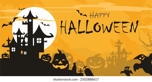 Halloween-Hintergrund mit Platz für Text 