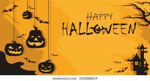 Halloween background with space for text 
