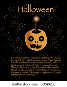 Halloween background with space for text.  Vector.