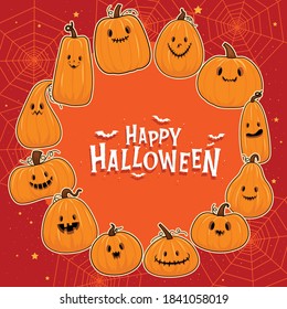 Halloween halloween background spider, happy halloween inscription background.