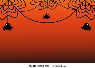 Fondo de Halloween con telaraña. Para aplicaciones, web, invitación, venta