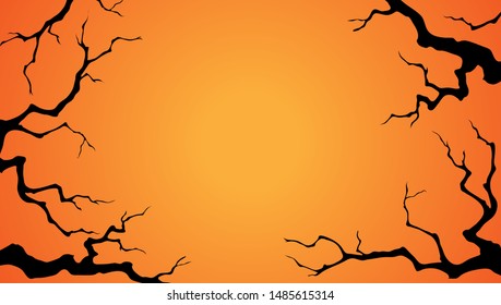 Halloween Background with a spooky woods 