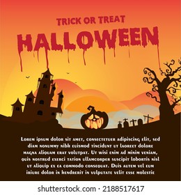 halloween background. suitable for greeting when celebrating Halloween events.