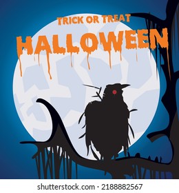 halloween background. suitable for greeting when celebrating Halloween events.