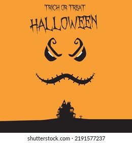 halloween background. suitable for greeting when celebrating Halloween events.
