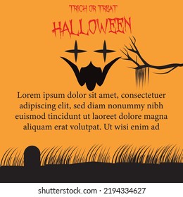 halloween background. suitable for greeting when celebrating Halloween events.	
