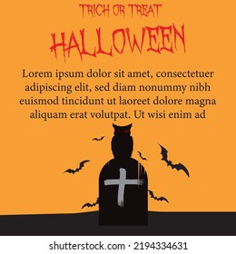 fondo de halloween. adecuado para saludar cuando se celebran eventos de Halloween.	
