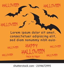 halloween background. suitable for greeting when celebrating Halloween events.	
